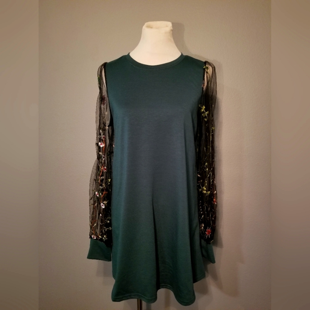 DIDK womens large longsleeve tunic dress